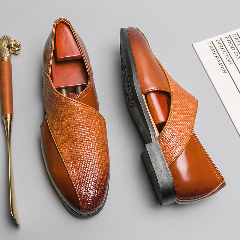 Vintage Läder Loafers