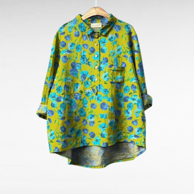 Axelle | Elegant Linne Sommarblus
