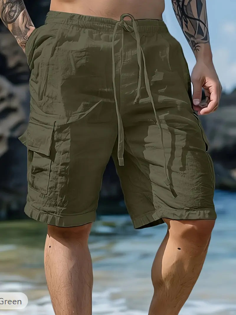 Leblanc™ | Andningsbara Shorts med Elastisk Midja
