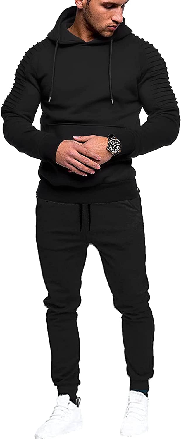 2-Delat Hoodie Jogging Atletisk Kostym