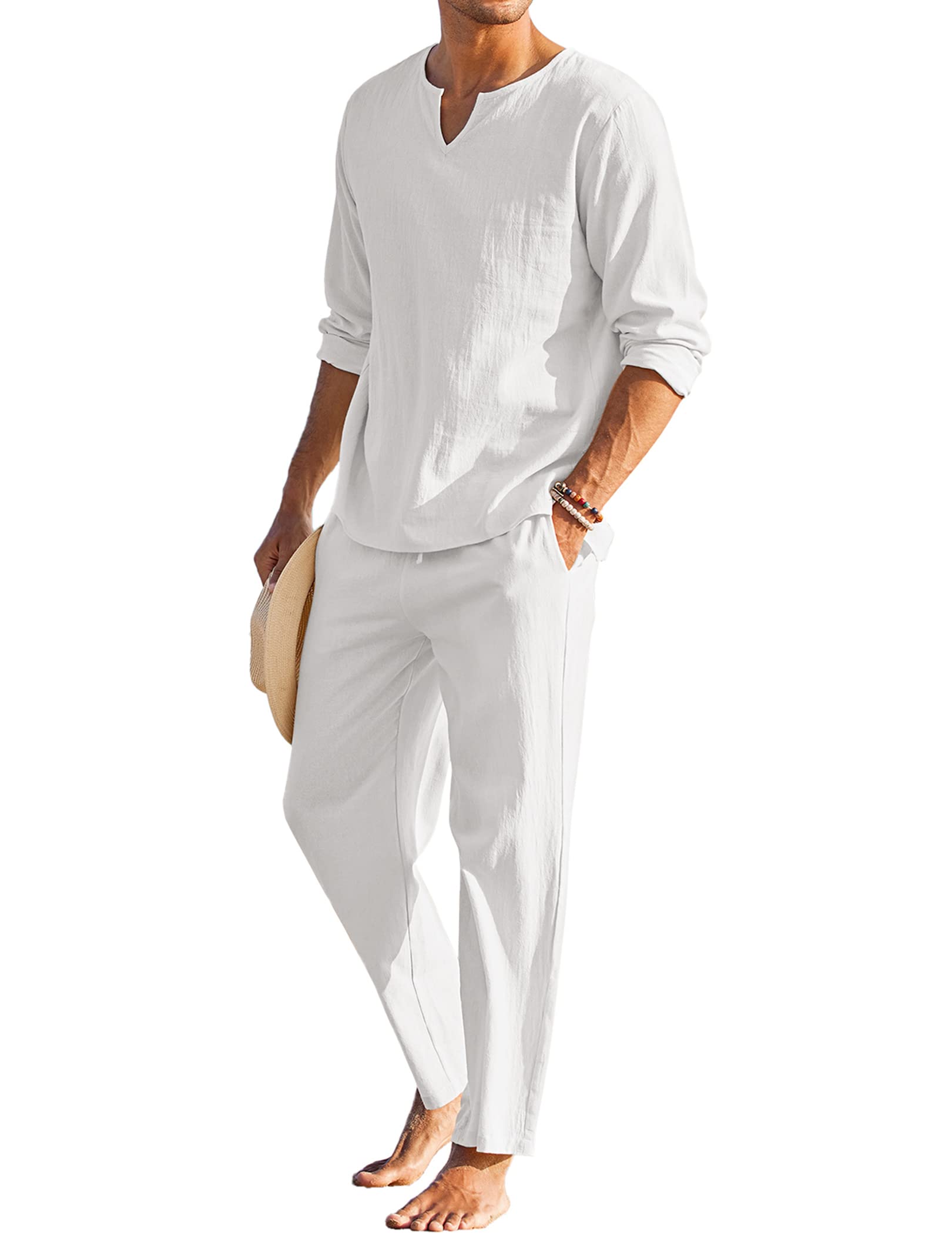 2-Delat Bomull Yoga Outfit