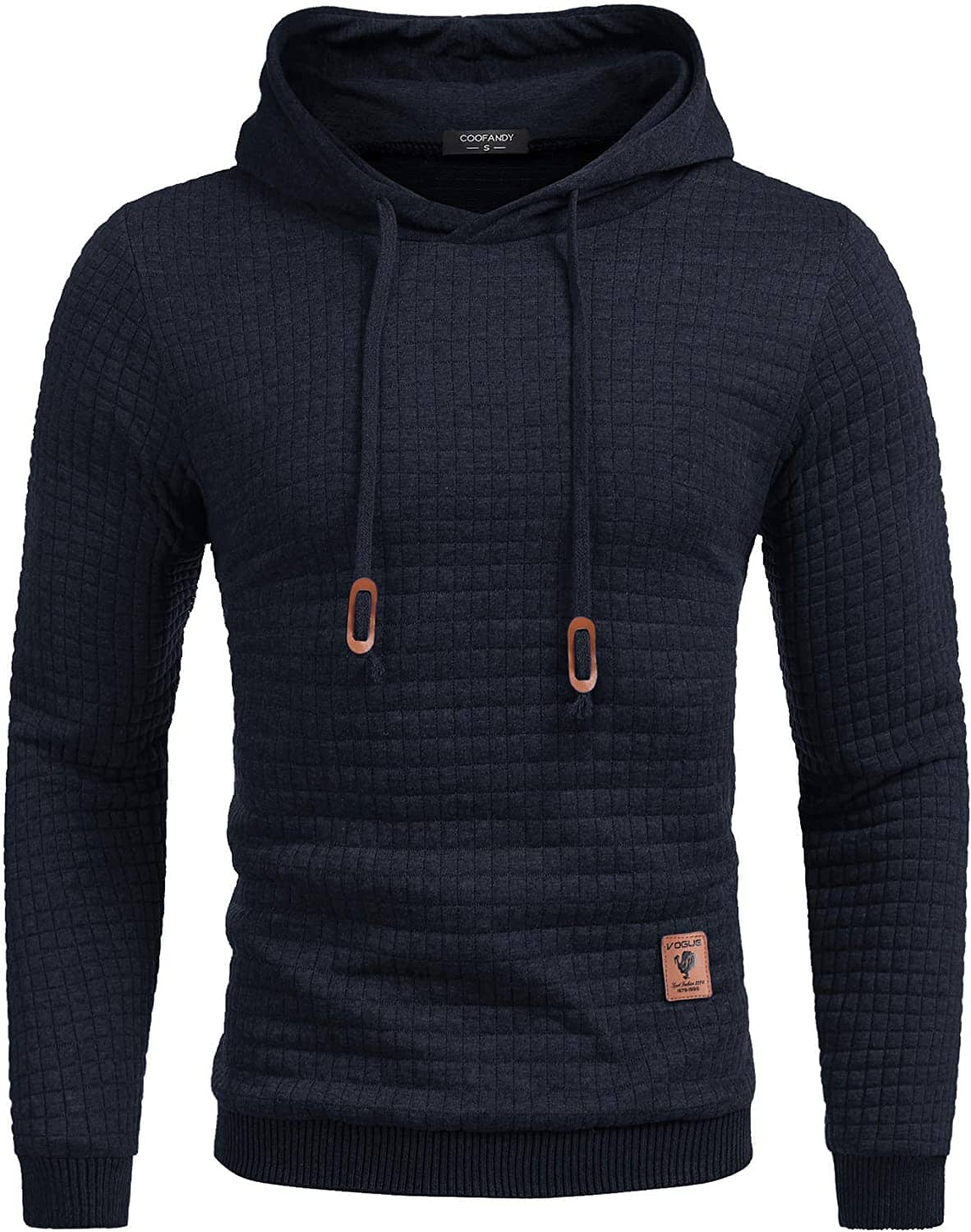 Gym Dragsnöre Rutig Jacquard Hoodie