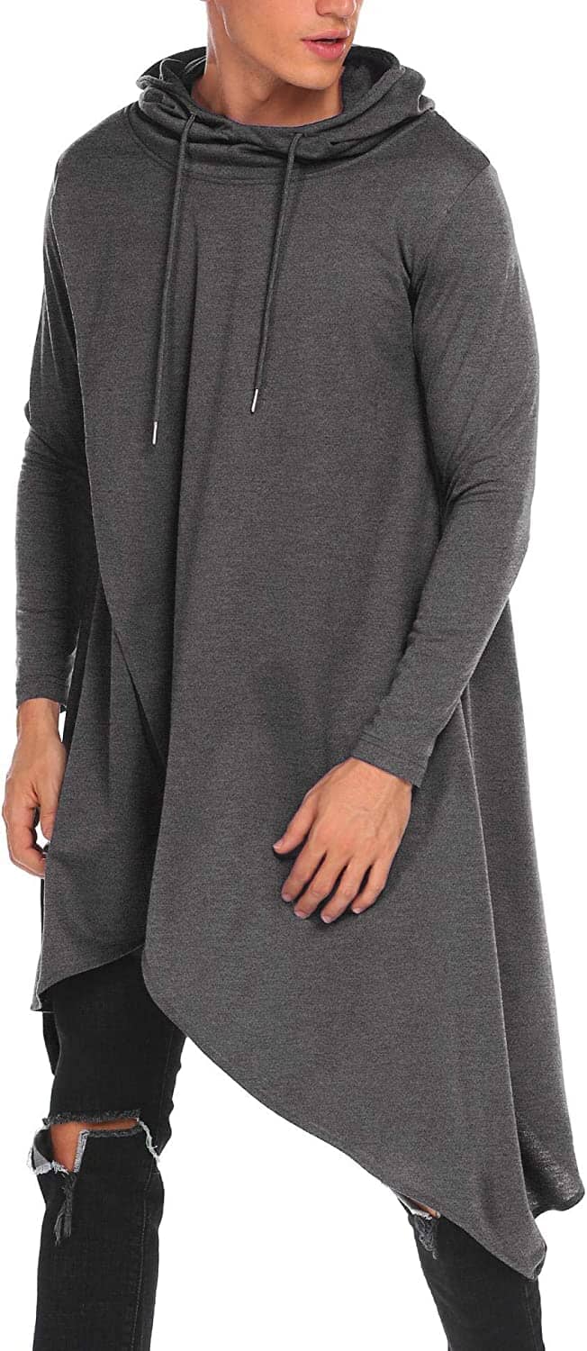 Casual Asymmetrisk Huva Poncho Sweatshirt