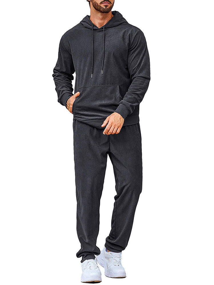 Casual Sport Hoodie Jogging Träningsset