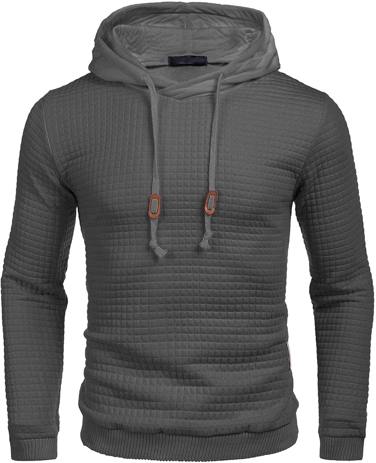 Gym Dragsnöre Rutig Jacquard Hoodie