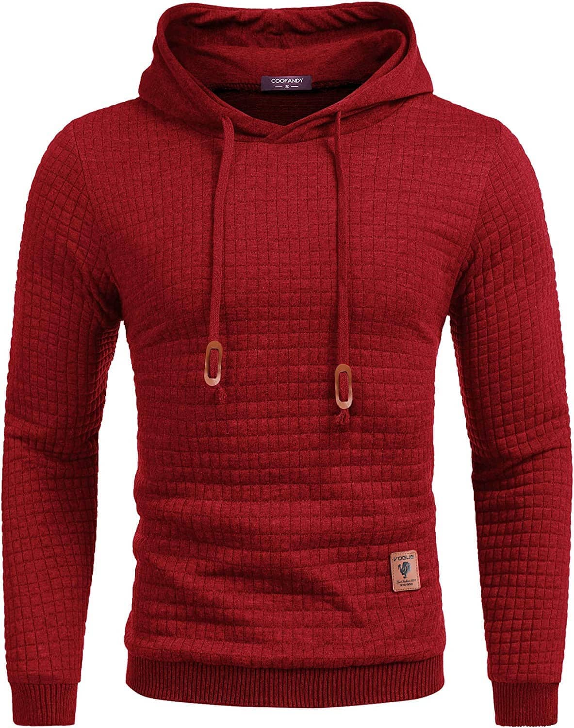 Gym Dragsnöre Rutig Jacquard Hoodie