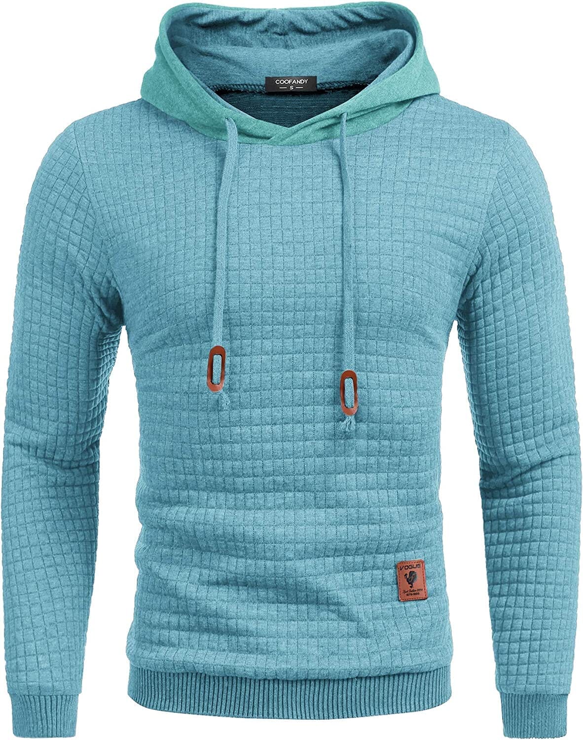 Gym Dragsnöre Rutig Jacquard Hoodie