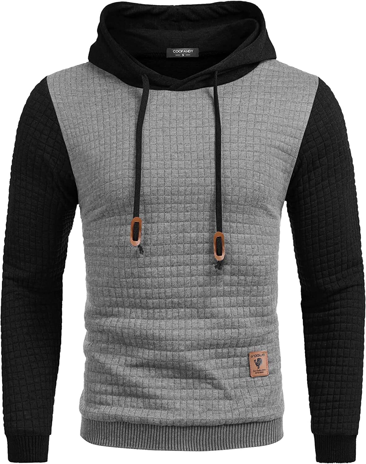 Gym Dragsnöre Rutig Jacquard Hoodie