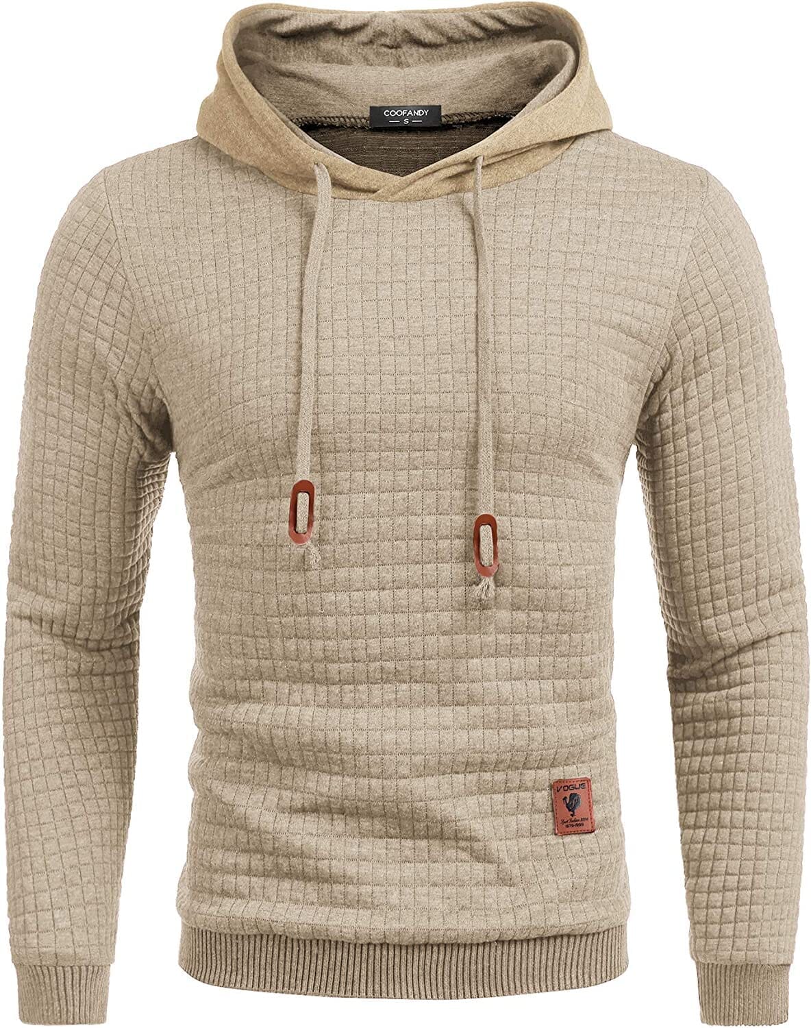 Gym Dragsnöre Rutig Jacquard Hoodie