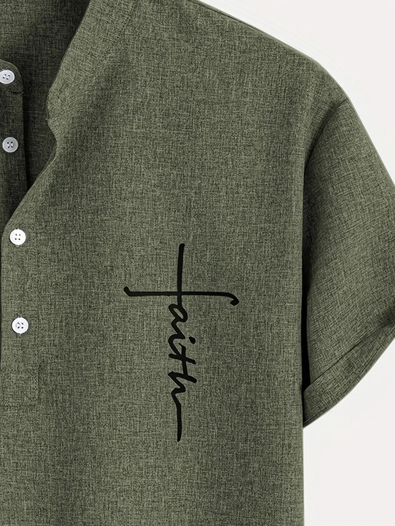 Leblanc™ | Elegant Kortärmd Skjorta med Ståkrage