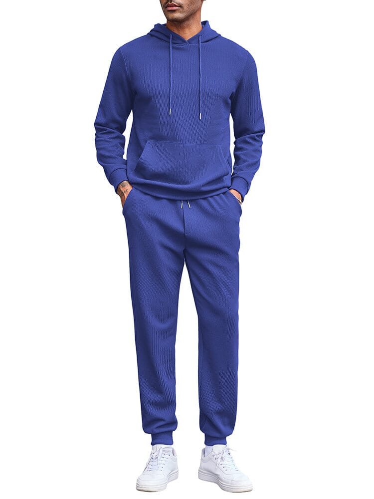 Waffle 2-Delat Hoodie Joggingset