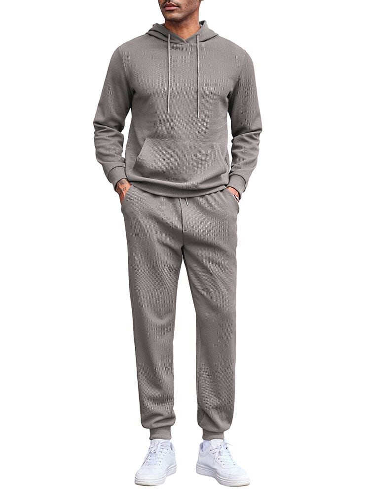 Waffle 2-Delat Hoodie Joggingset