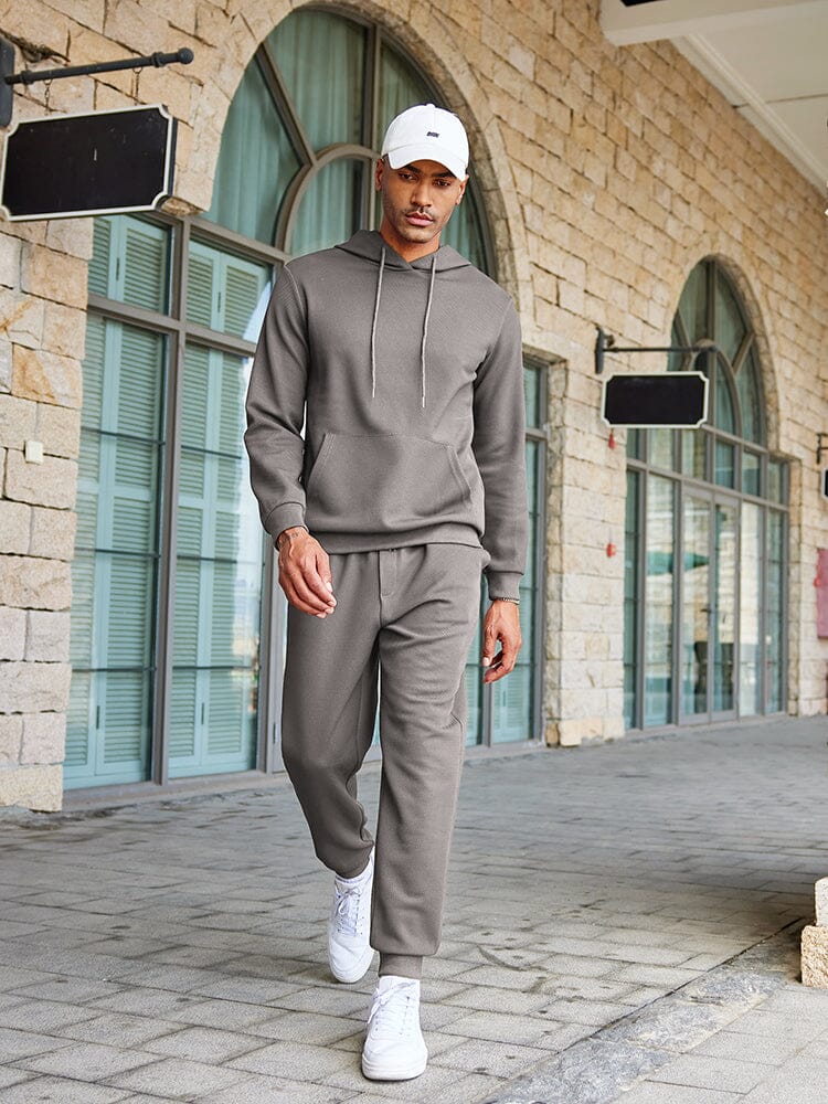 Waffle 2-Delat Hoodie Joggingset