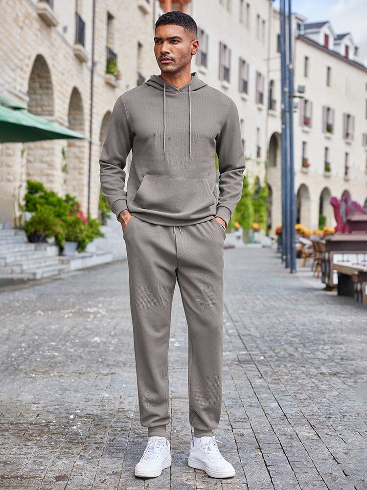 Waffle 2-Delat Hoodie Joggingset