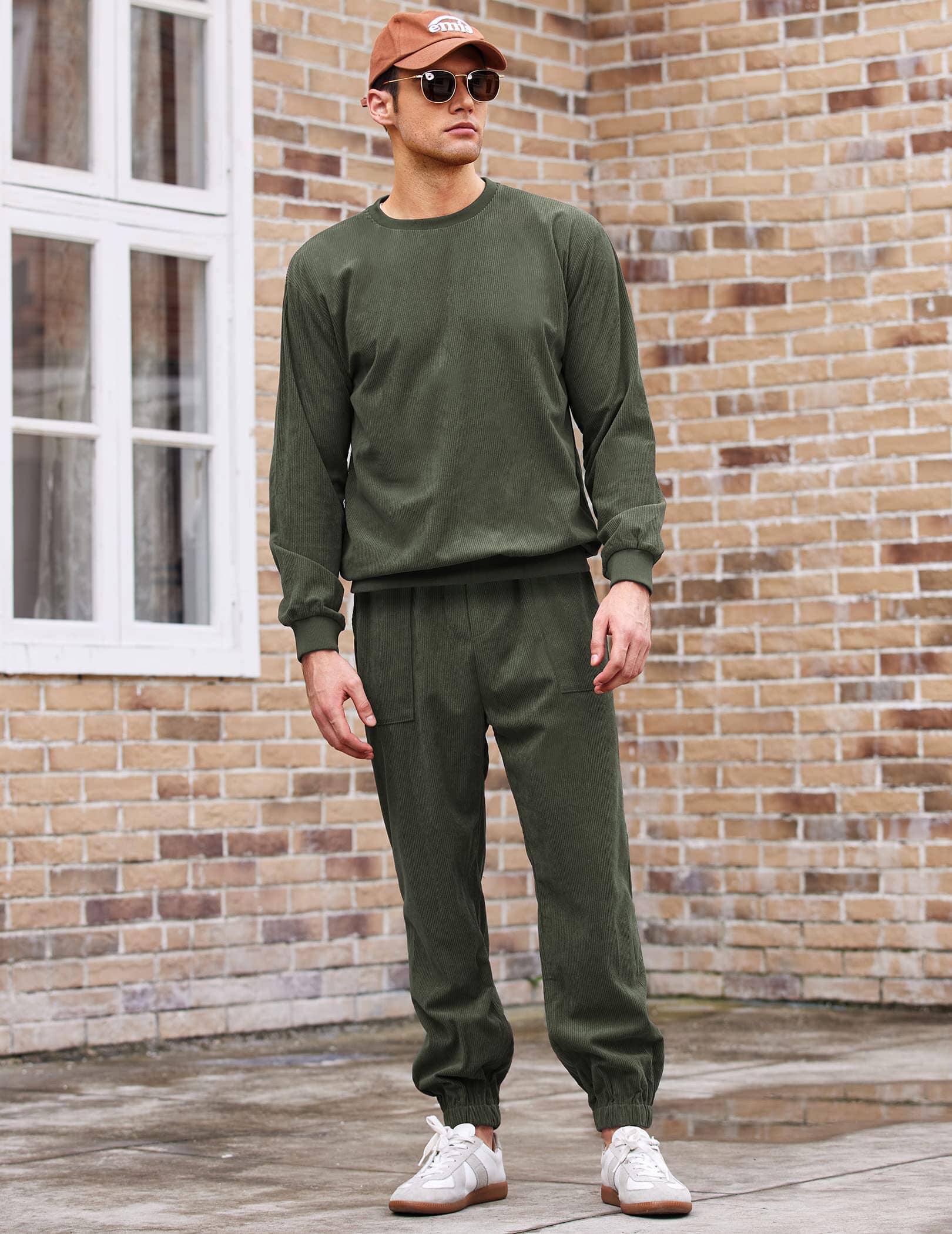 2-Delat Långärmd Pullover Sportset
