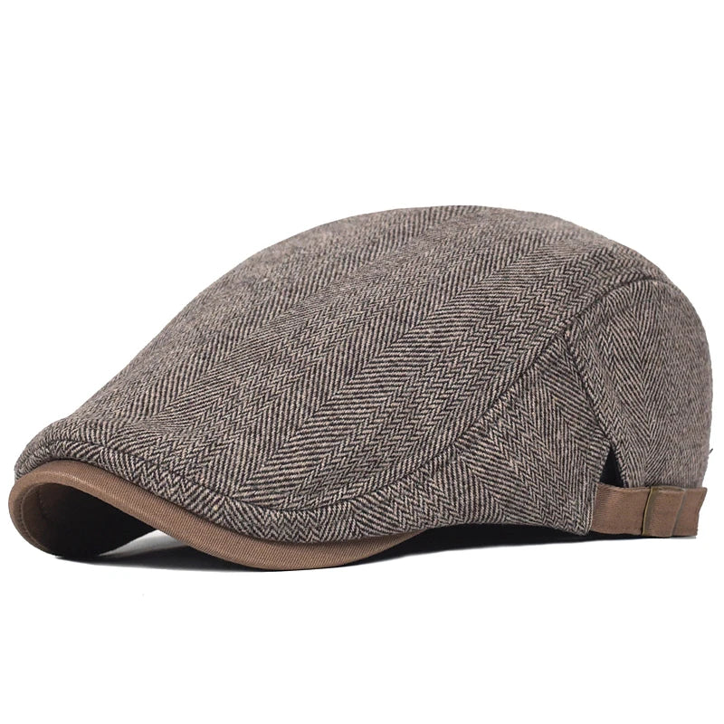 Beeckhoven™ | Modern Herr Keps med Fiskbensmönster