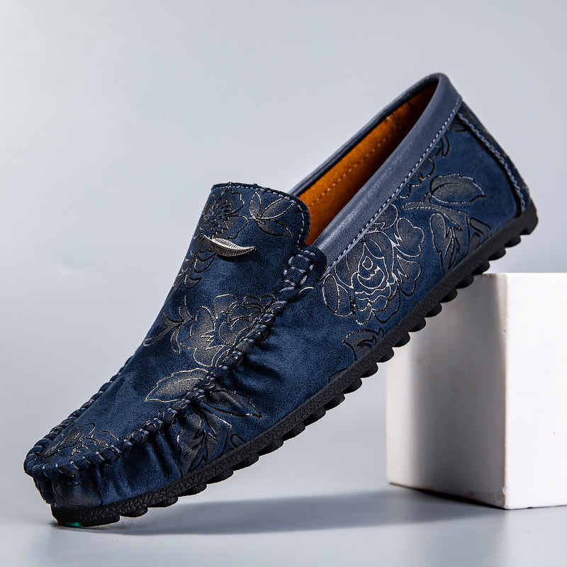 Blomster Läder Loafers