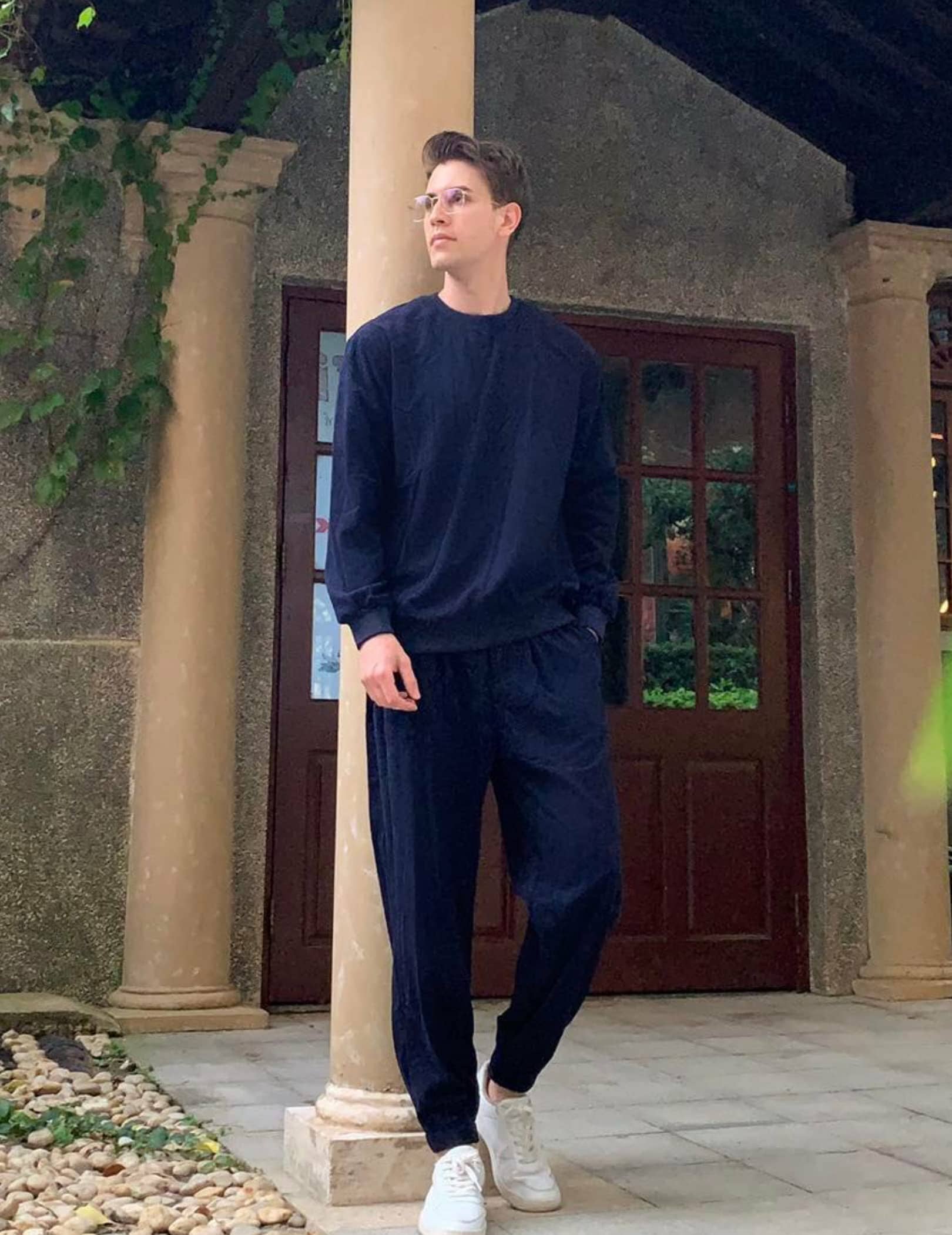2-Delat Långärmd Pullover Sportset
