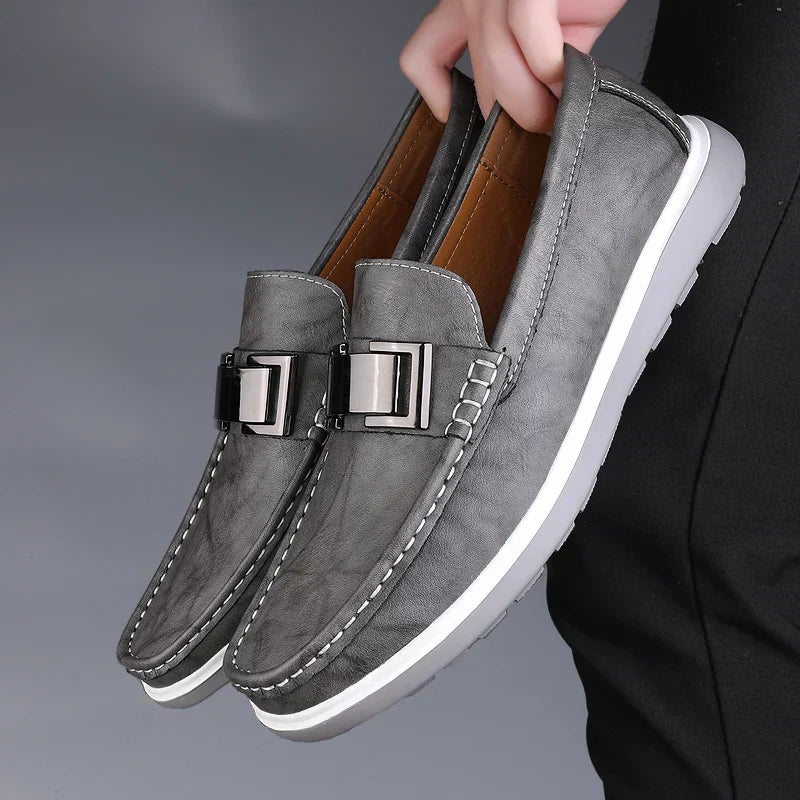 Lyxiga Läder Loafers