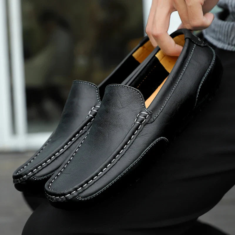 Vintage Läder Loafers