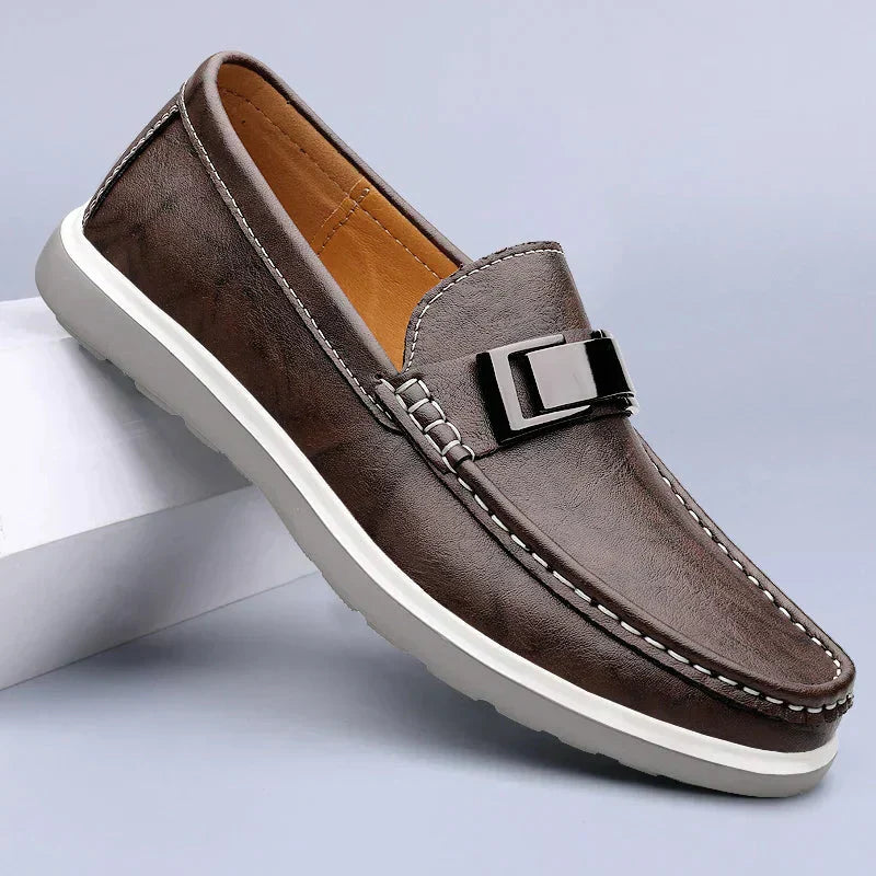 Lyxiga Läder Loafers