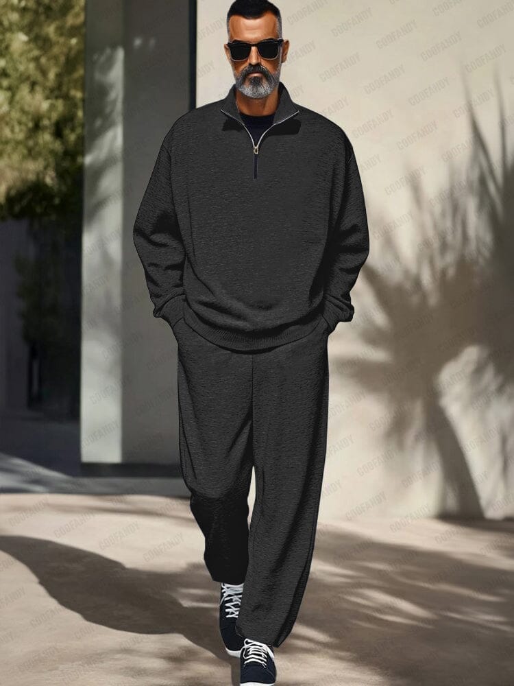 Athleisure Stående Krage 2-Delat Set