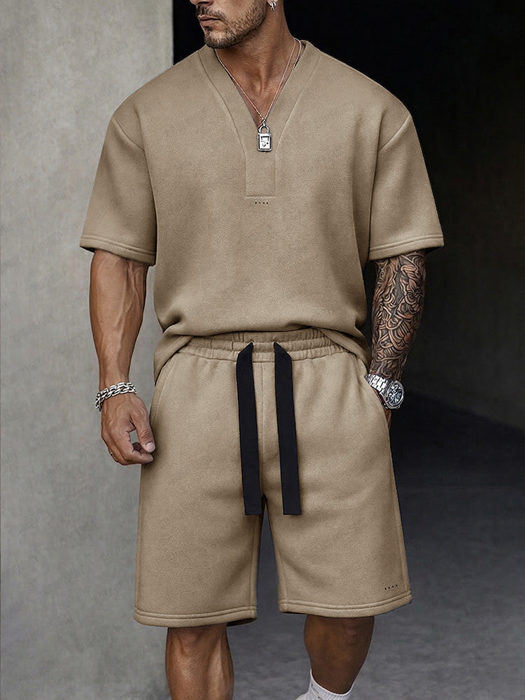 Casual Premium T-Shirt och Shorts Sportset