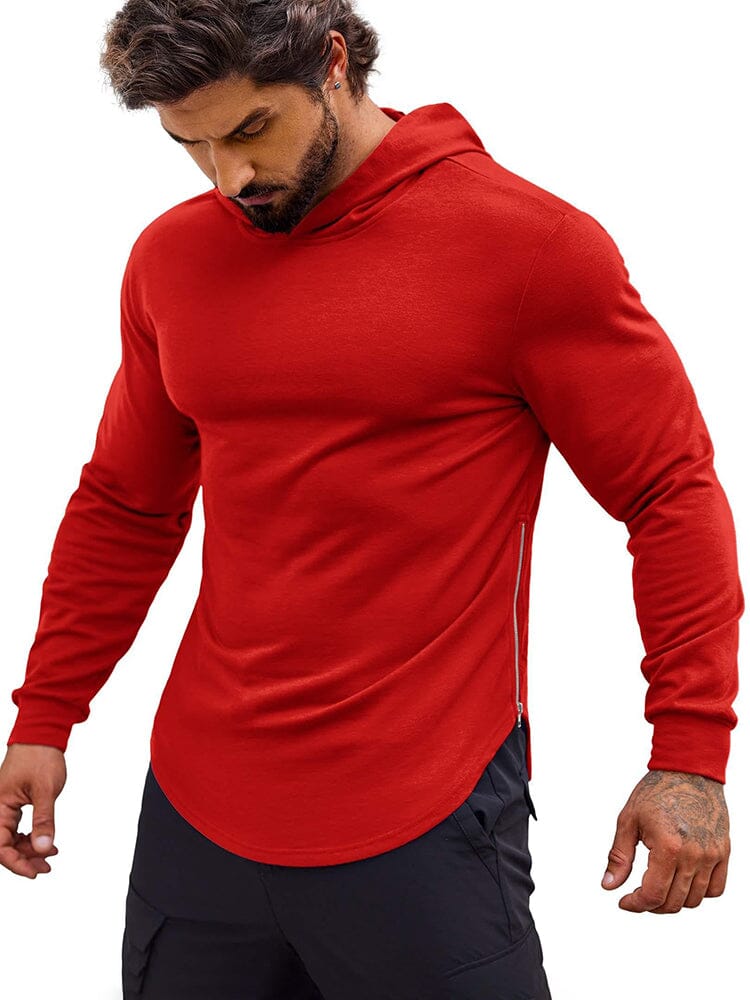 Workout Muscle Fit Bomullsblandad Hoodie