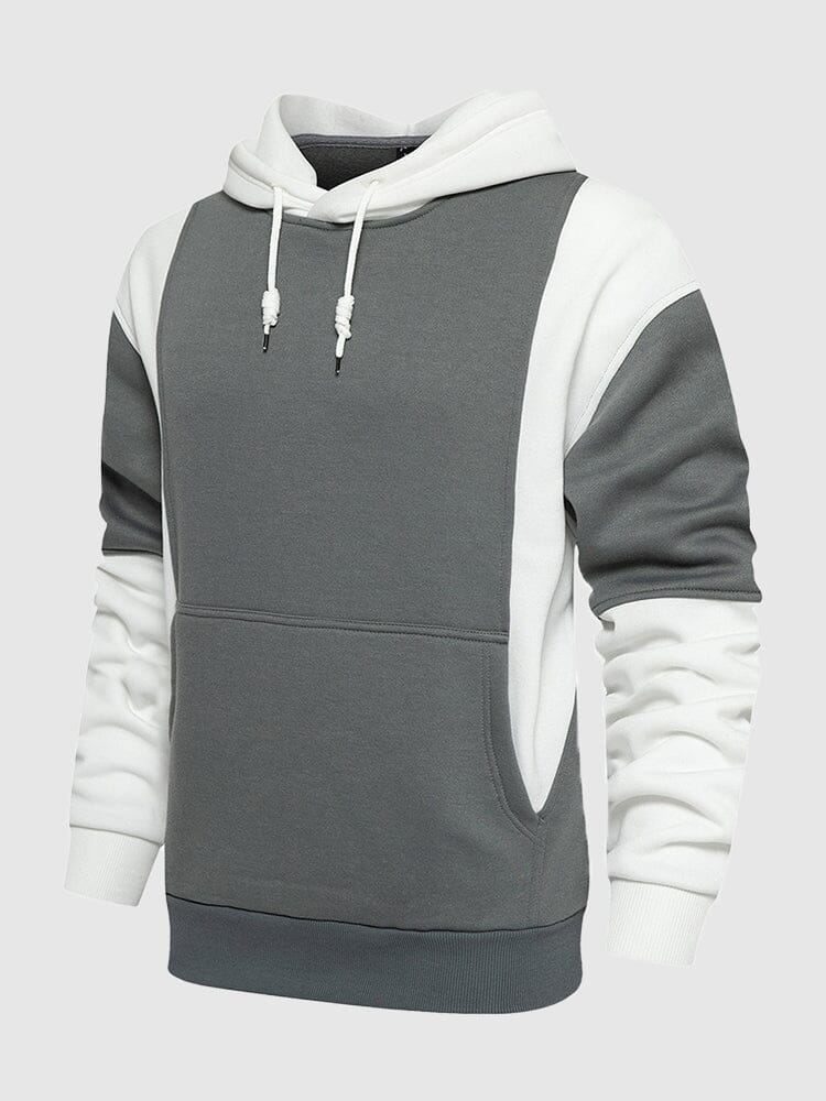 Färgblock Fashion Casual Hoodie