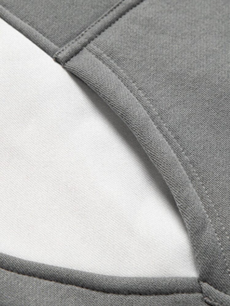 Färgblock Fashion Casual Hoodie