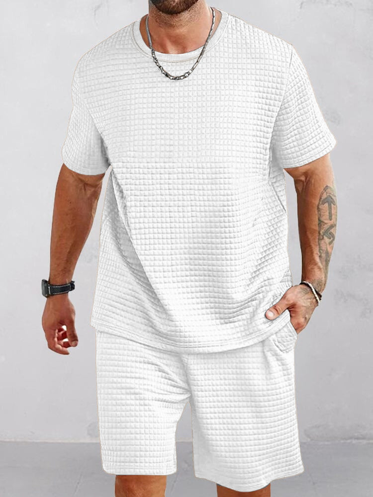 Casual Enkelt Waffle Träningsset