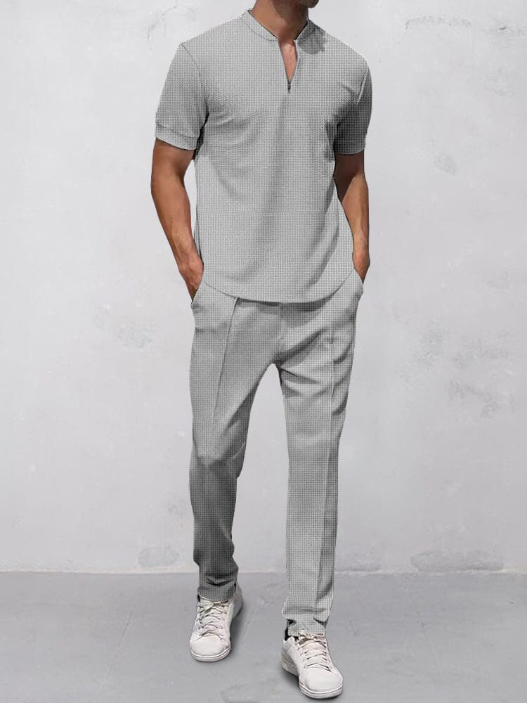 Casual Waffle 2-Delat Outfit