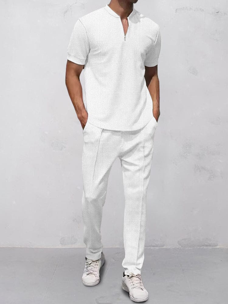 Casual Waffle 2-Delat Outfit