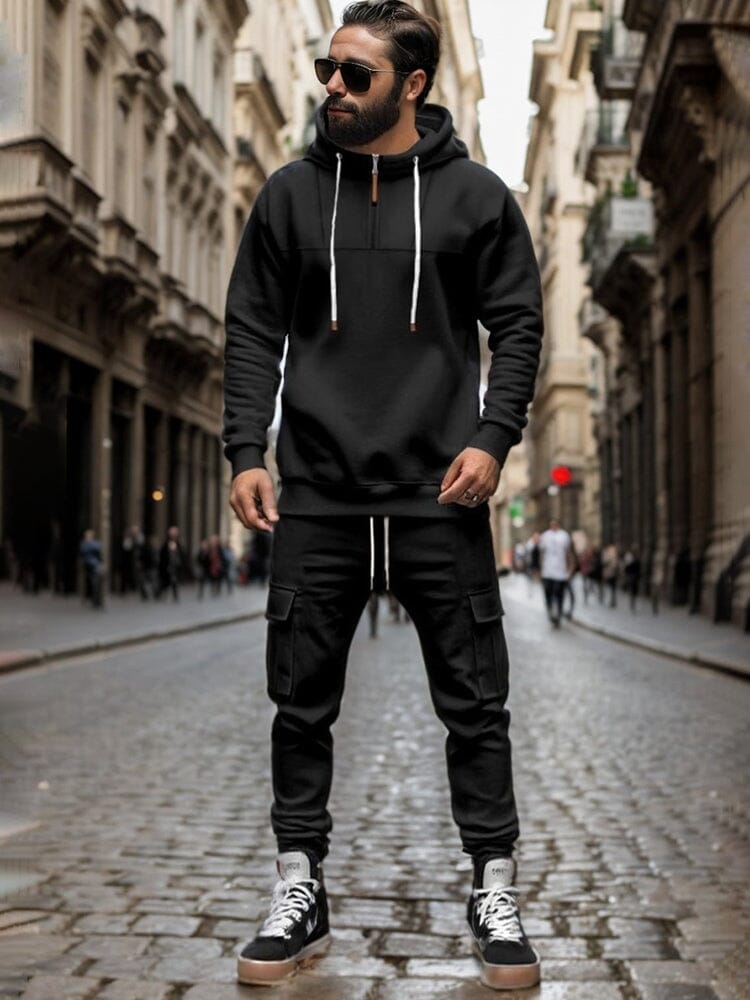 Mjukt Athleisure Hoodie och Byxset