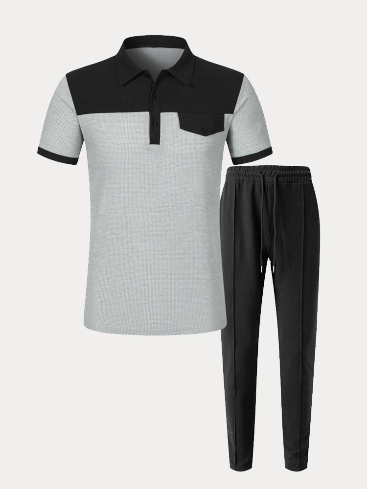 Andningsbart Waffle Athleisure Set