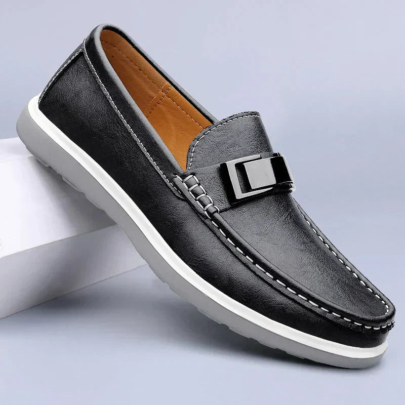 Lyxiga Läder Loafers