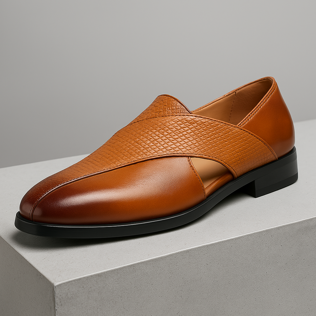 Vintage Läder Loafers