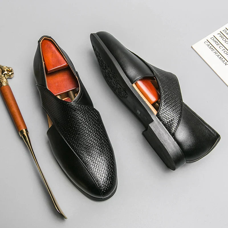 Vintage Läder Loafers
