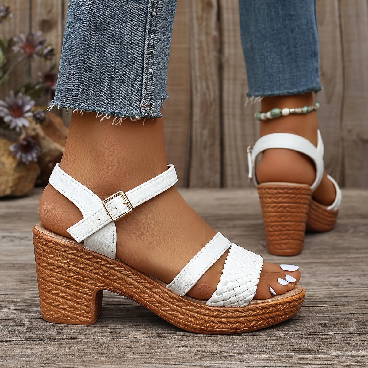 Caroline | Flätade Sandaler