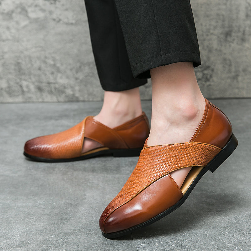 Vintage Läder Loafers
