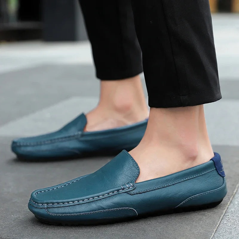 Vintage Läder Loafers