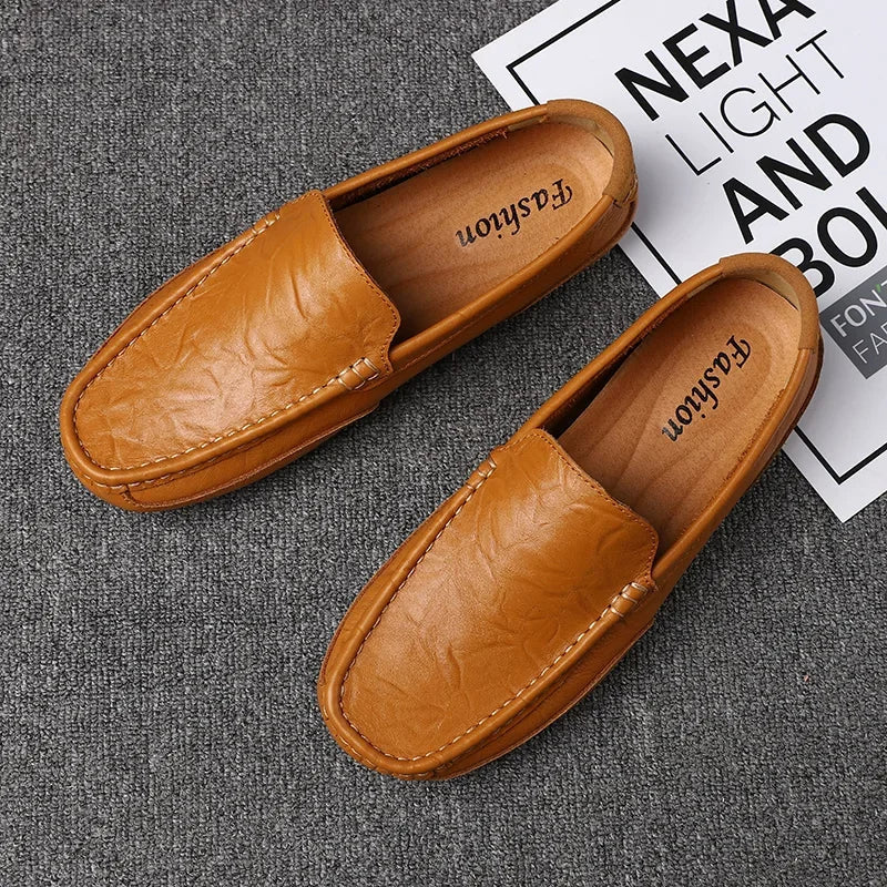 Vintage Läder Loafers