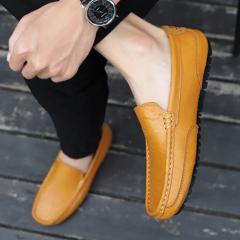 Vintage Läder Loafers