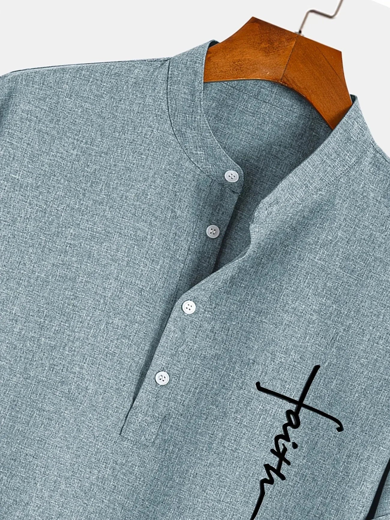 Leblanc™ | Elegant Kortärmd Skjorta med Ståkrage