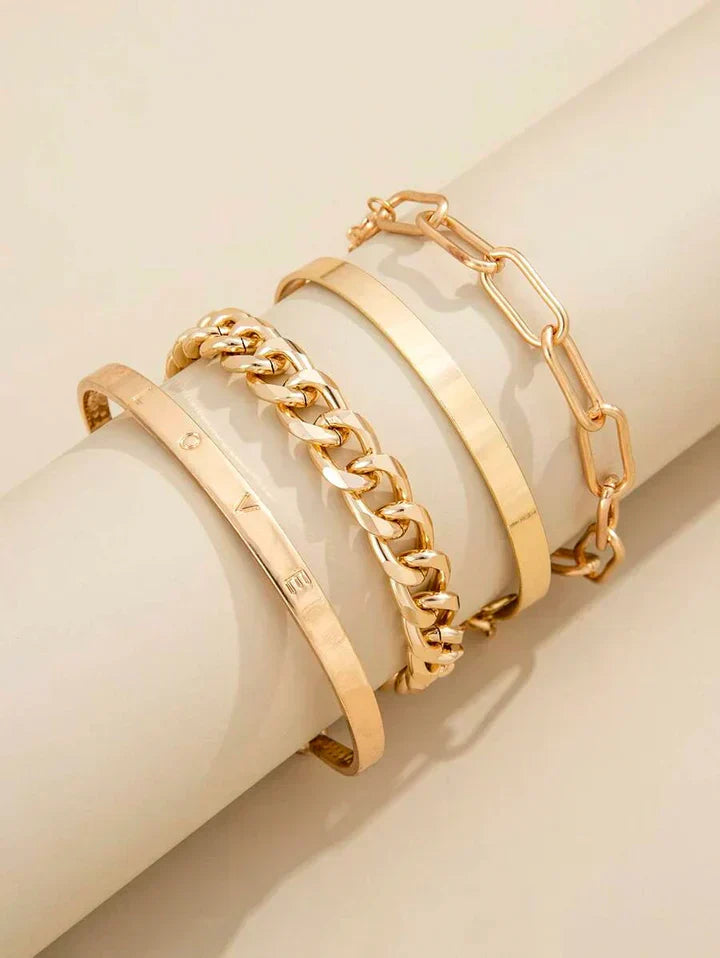 Elegant Elan Mercer Guldarmbandsset