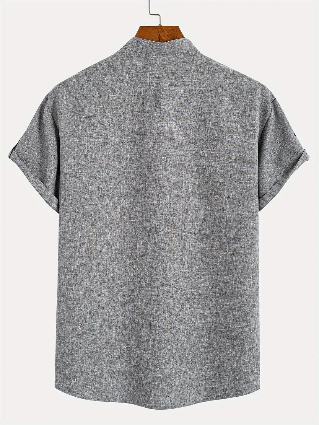 Leblanc™ | Elegant Kortärmd Skjorta med Ståkrage