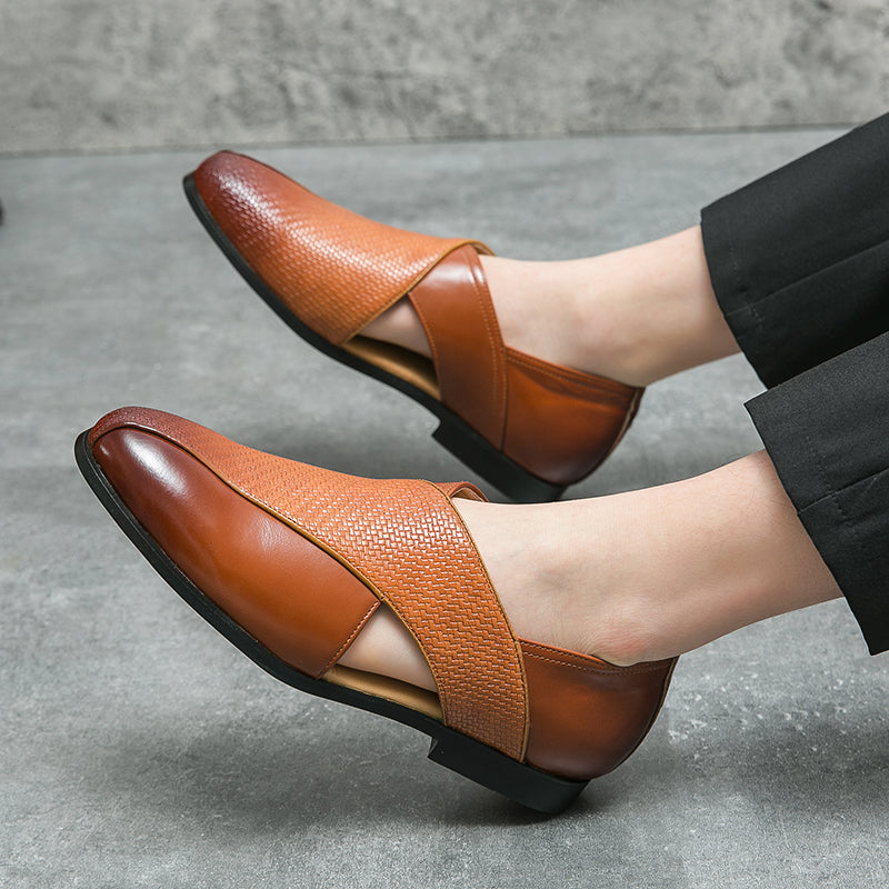 Vintage Läder Loafers
