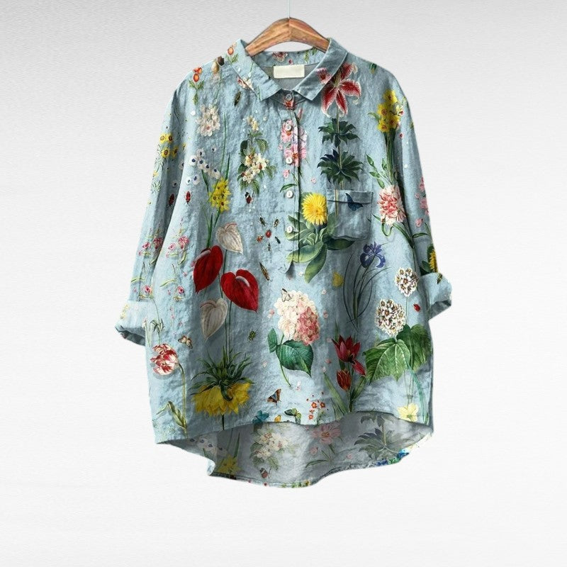 Béatrice | Elegant Linne Sommarblus
