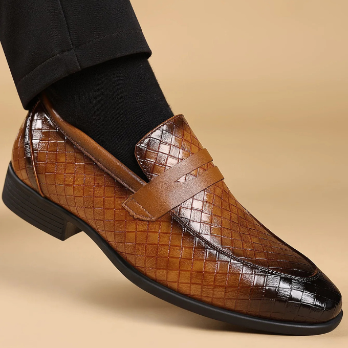 Corté Weave Läderloafers