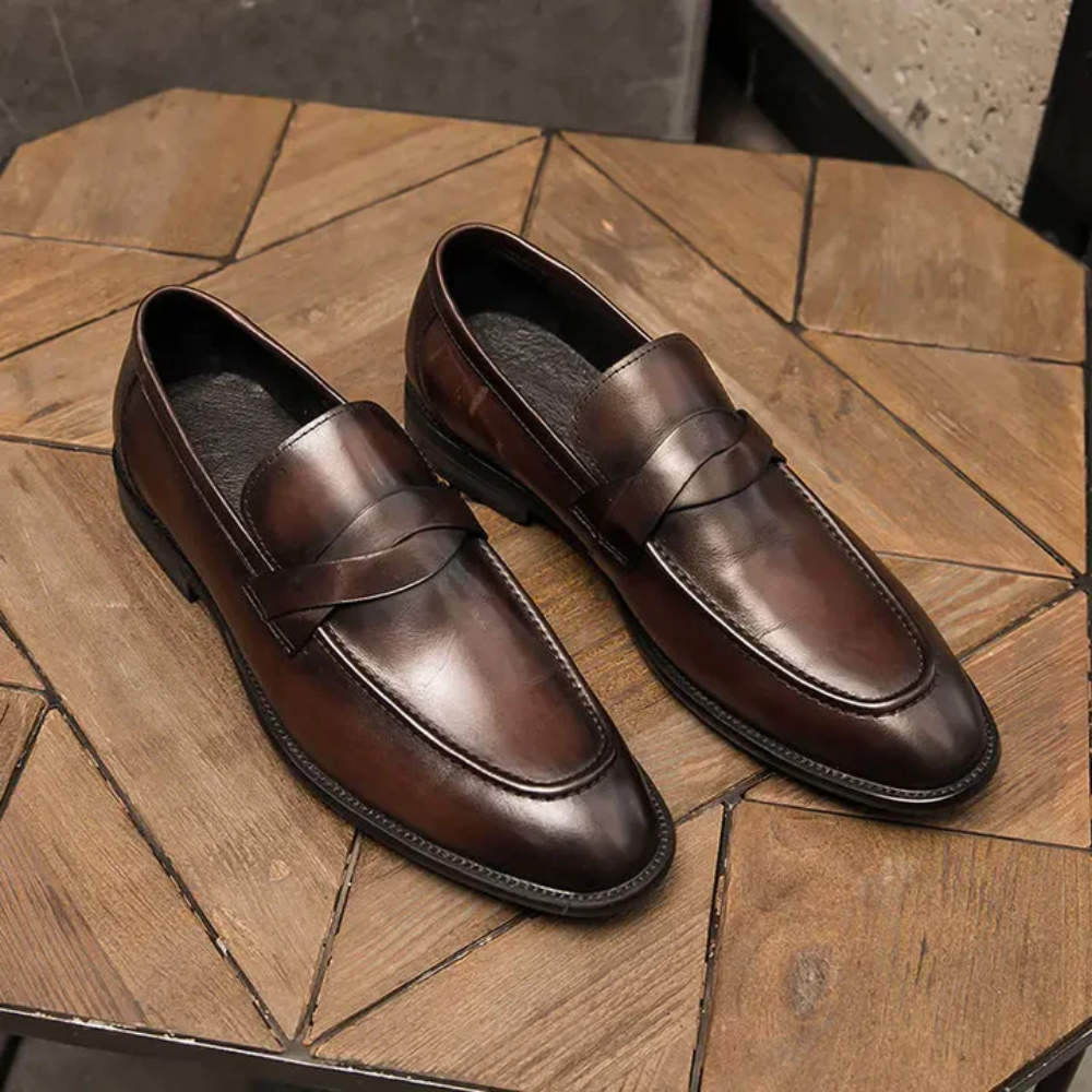 Chic Läder Loafers